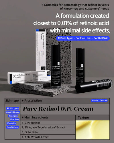 Pure Retinol 0.1% Cream 30mL